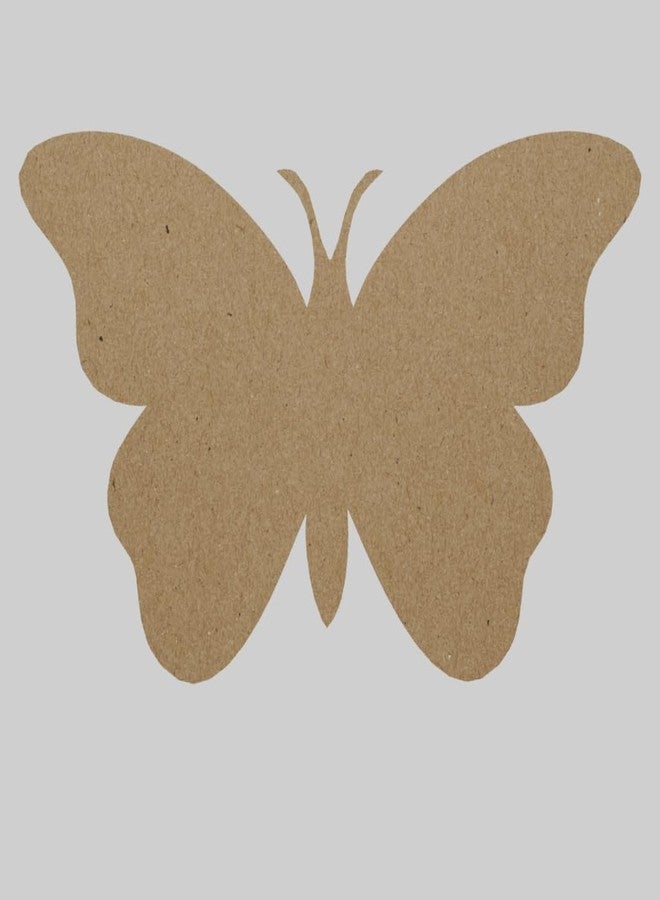 PICRAZEE مجموعة فراشات بيكريزي المصنوعة من خشب MDF (12 قطعة) - قطع خشبية سادة فارغة مناسبة للأعمال اليدوية، والأعمال الفنية، وفن الديكوباج، وفن الراتنج، والمشاريع الحرفية، وديكورات المنزل والمكتب الاحتفالية (سمك 5.5 مم)، لون بني - Image 5